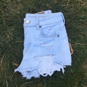 AE Lace Pocket Shortie Shorts